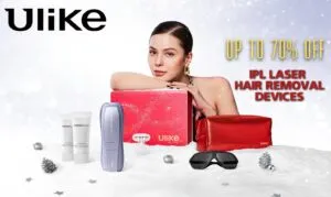 Tips for Face Laser for Hair Removal: Save Big with Ulike 1 Ulike Sapphire Air+ IPL Hair Removal Handset displayed on a table with its sleek and compact design